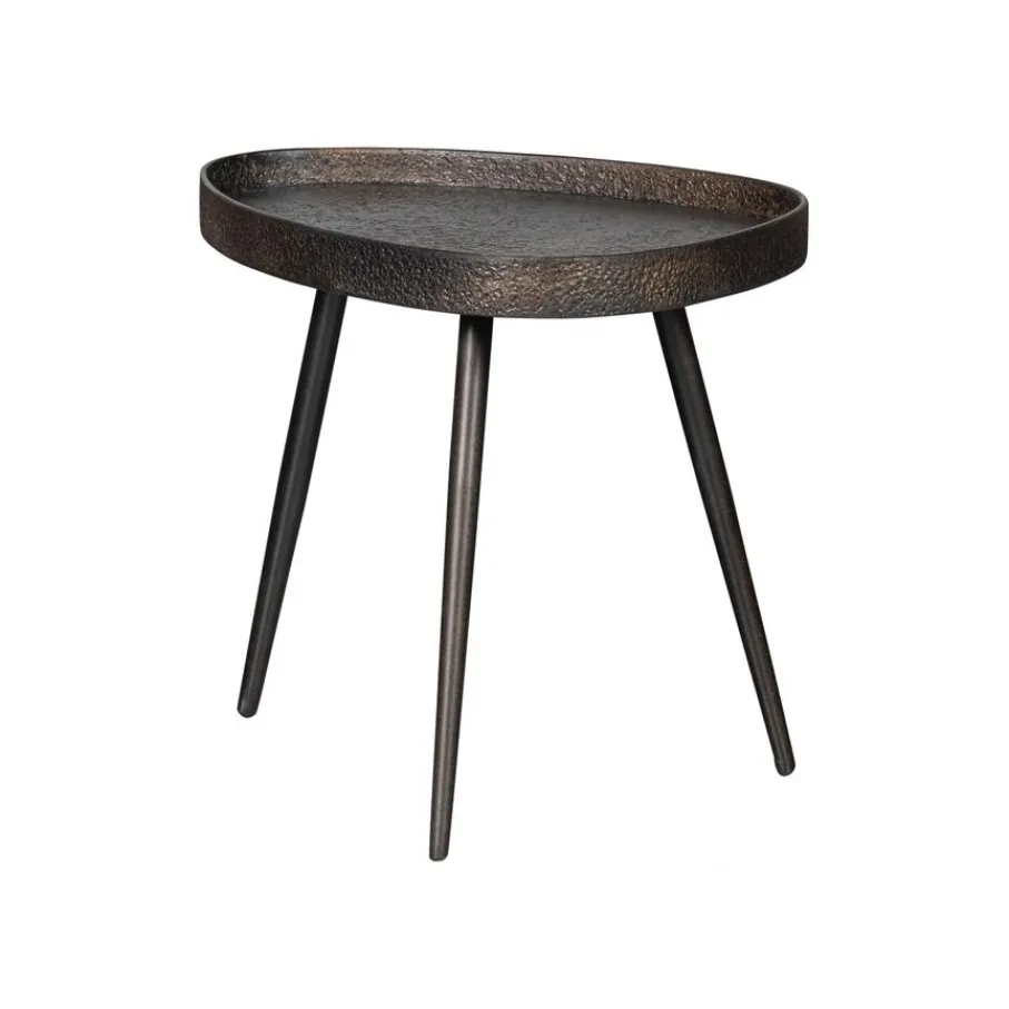 Bijzettafels<WOOOD Bijzettafel Crude Brons - set 2 stuks