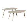 Bijzettafels<WOOOD Bijzettafel Davina Dust - set 2 stuks