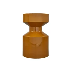 Bijzettafels<WOOOD Bijzettafel Ferry Honinggeel - Ø 30 cm