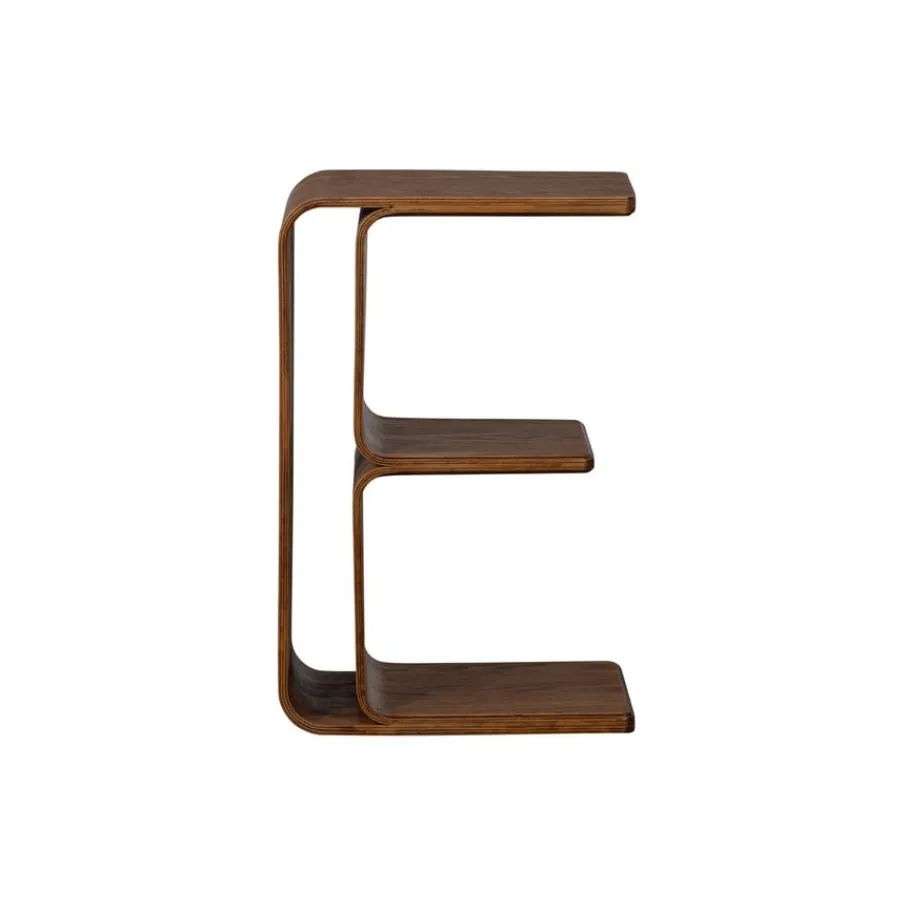Bijzettafels<WOOOD Bijzettafel Frey Bruin - 60x32 cm