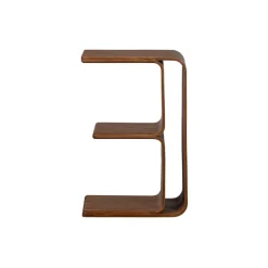 Bijzettafels<WOOOD Bijzettafel Frey Bruin - 60x32 cm