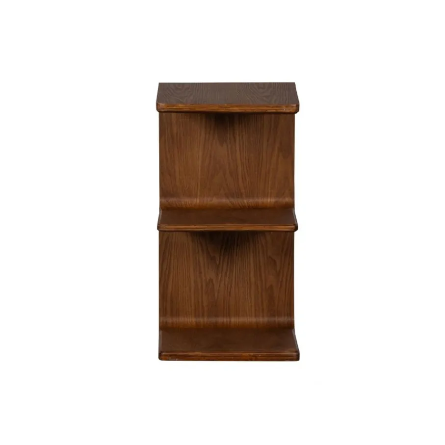 Bijzettafels<WOOOD Bijzettafel Frey Bruin - 60x32 cm
