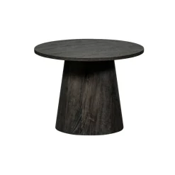 Bijzettafels<WOOOD Bijzettafel Maan Donkerbruin - Ø 60 cm