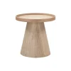 Bijzettafels<WOOOD Bijzettafel Maud Naturel - Ø 39 cm