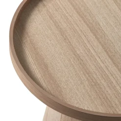 Bijzettafels<WOOOD Bijzettafel Maud Naturel - Ø 39 cm