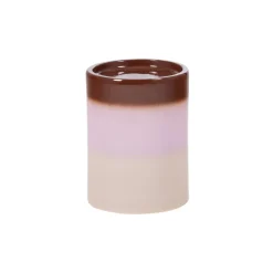 Bijzettafels<WOOOD Bijzettafel Ollo Roze / Bruin - Ø 35 cm