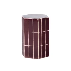 Bijzettafels<WOOOD Bijzettafel Plu Paars - 30x26 cm