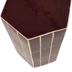 Bijzettafels<WOOOD Bijzettafel Plu Paars - 30x26 cm