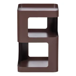 Bijzettafels|Nachtkastjes<WOOOD Bijzettafel Riv Paars / Bruin - 35x35 cm