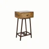 Bijzettafels|Nachtkastjes<WOOOD Bijzettafel Skybox Bruin - 40x30 cm