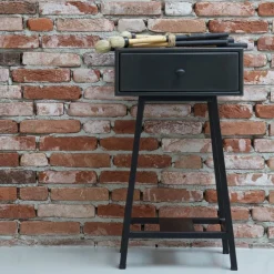Bijzettafels<WOOOD Bijzettafel Skybox Zwart - 40x30 cm