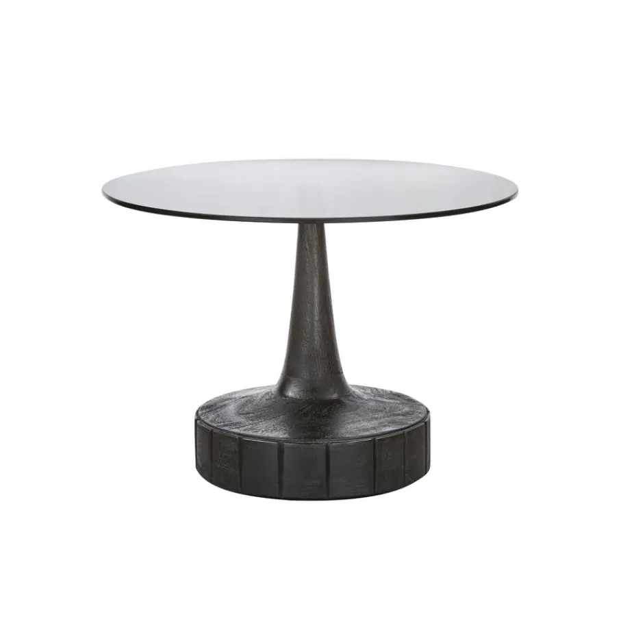 Bijzettafels<WOOOD Bijzettafel Soya Zwart - Ø 60 cm
