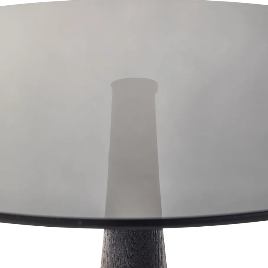 Bijzettafels<WOOOD Bijzettafel Soya Zwart - Ø 60 cm