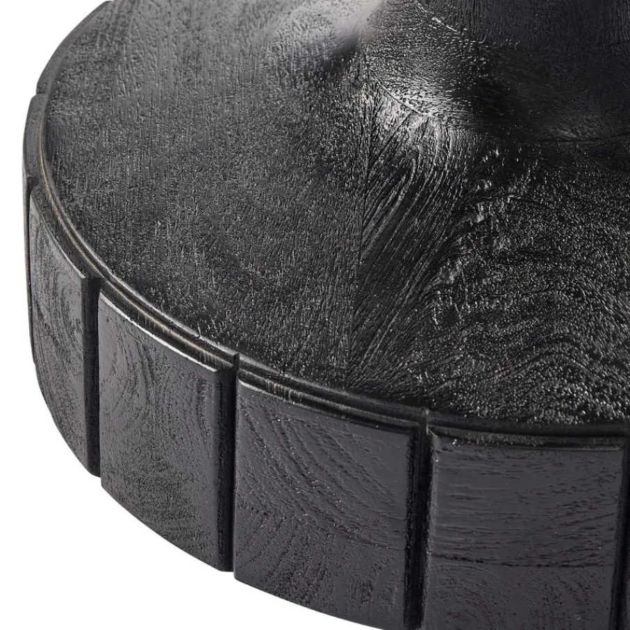 Bijzettafels<WOOOD Bijzettafel Soya Zwart - Ø 60 cm