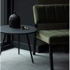Bijzettafels<WOOOD Bijzettafel Suze Zwart - set 2 stuks