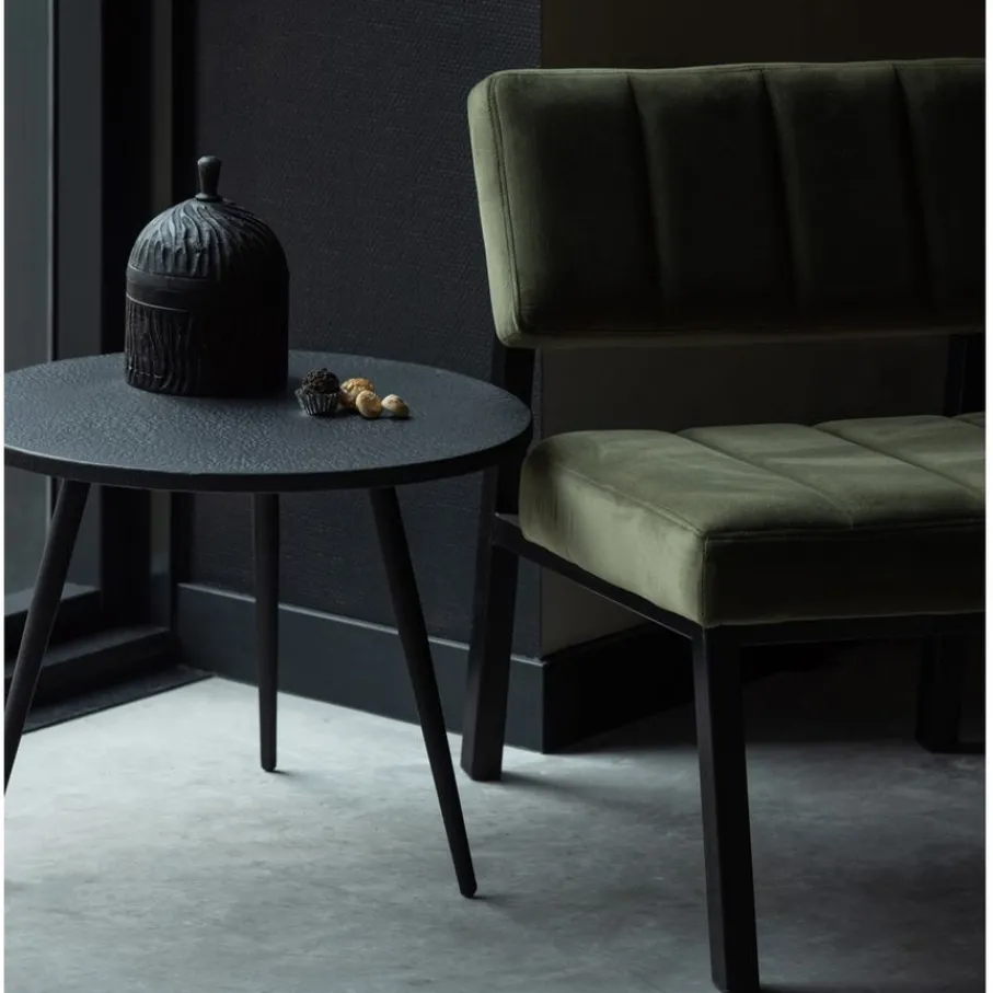 Bijzettafels<WOOOD Bijzettafel Suze Zwart - set 2 stuks
