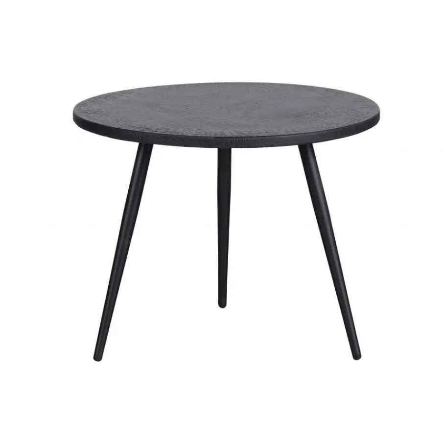 Bijzettafels<WOOOD Bijzettafel Suze Zwart - set 2 stuks