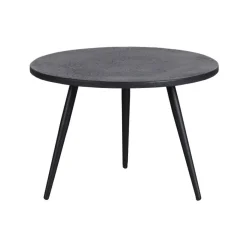 Bijzettafels<WOOOD Bijzettafel Suze Zwart - set 2 stuks