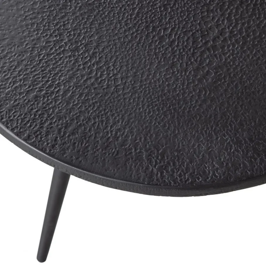Bijzettafels<WOOOD Bijzettafel Suze Zwart - set 2 stuks