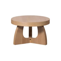 Bijzettafels<WOOOD Bijzettafel Tala Naturel - Ø 55 cm