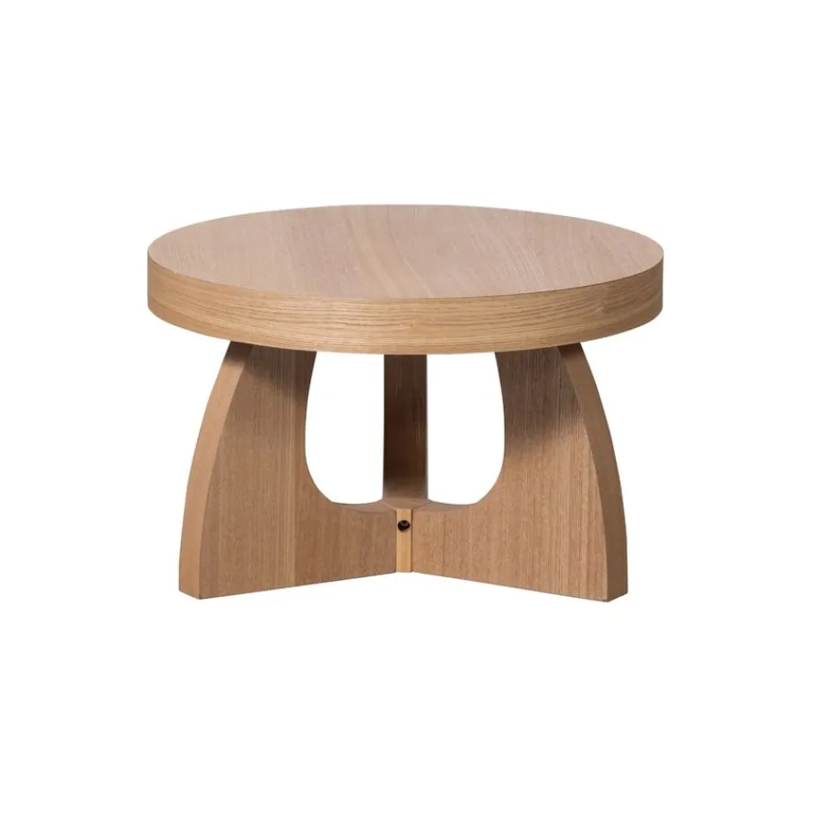 Bijzettafels<WOOOD Bijzettafel Tala Naturel - Ø 55 cm