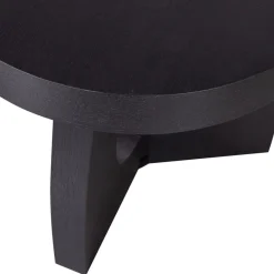 Bijzettafels<WOOOD Bijzettafel Tala Zwart - Ø 45 cm