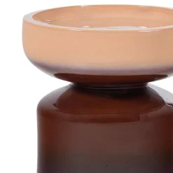 Bijzettafels<WOOOD Bijzettafel Tumo Paars / Bruin - Ø 35 cm