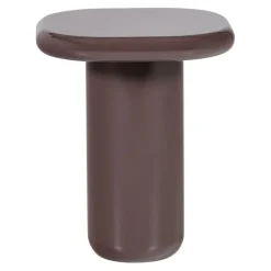 Bijzettafels<WOOOD Bijzettafel Zava Donkerbruin - Ø 50 cm