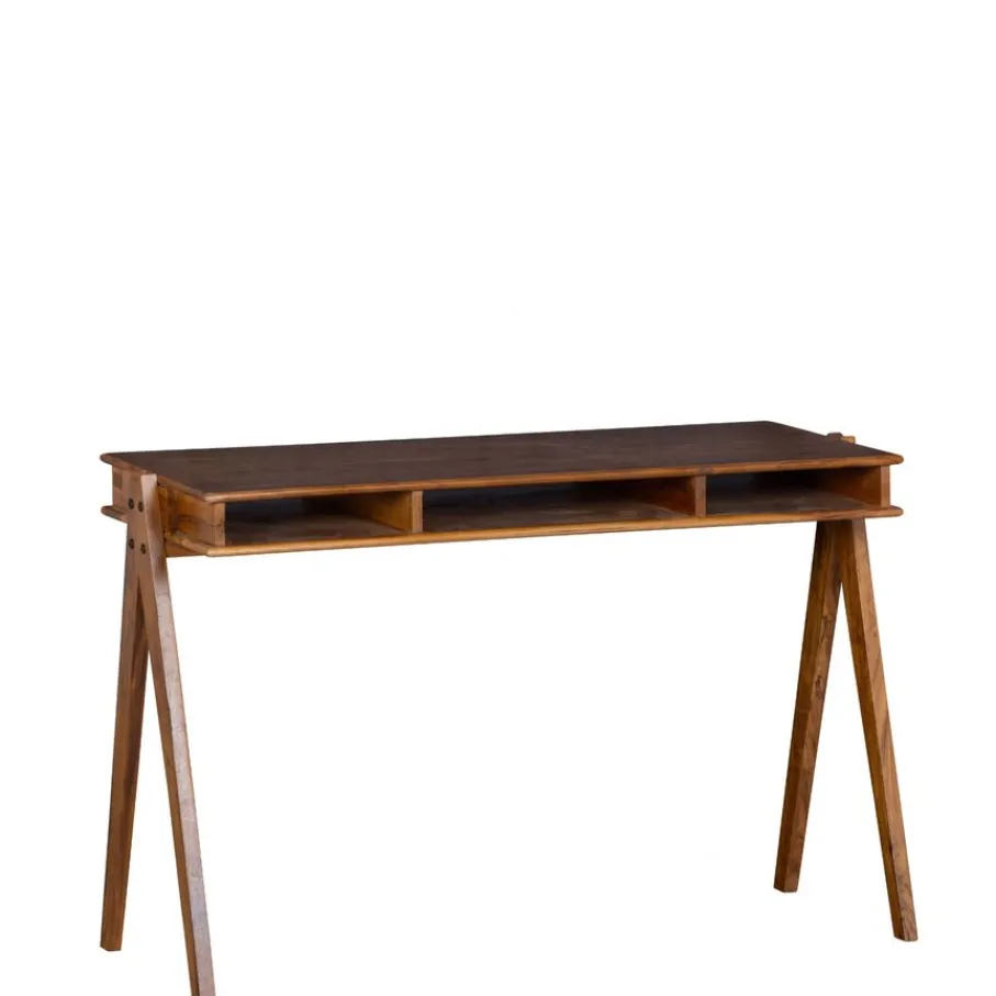Bureaus|Sidetables<WOOOD Bureau Compartment Bruin - 120x78x50 cm