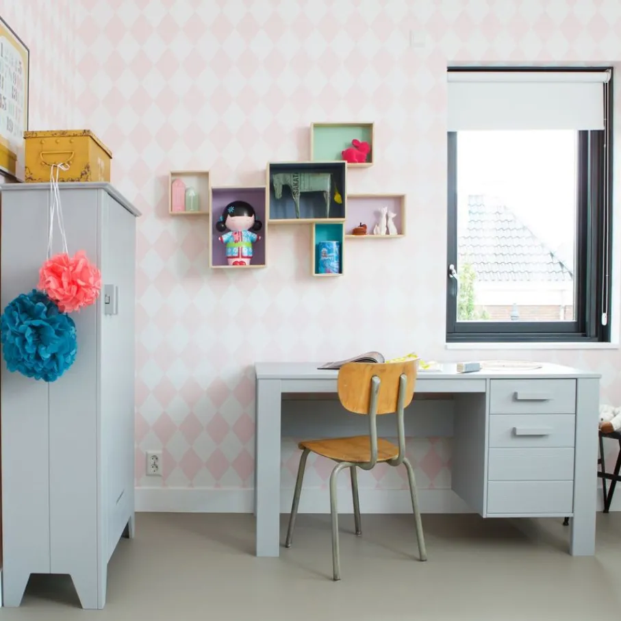 Bureaus<WOOOD Bureau Dennis Grijs - 141x74x59 cm