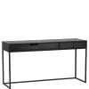 Bureaus|Sidetables<WOOOD Bureau Silas Zwart - 140x75x44 cm