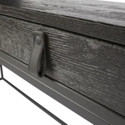 Bureaus|Sidetables<WOOOD Bureau Silas Zwart - 140x75x44 cm