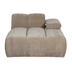 Modulaire Banken<WOOOD Chaise Longue Mojo Rechts Beige