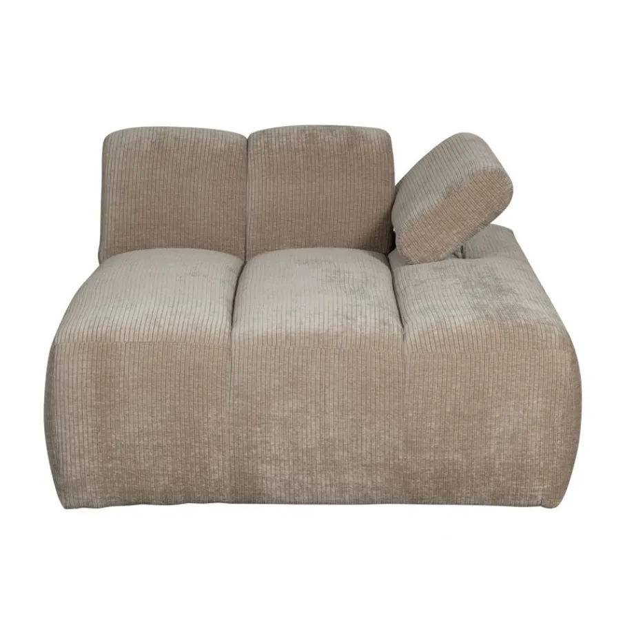 Modulaire Banken<WOOOD Chaise Longue Mojo Rechts Beige