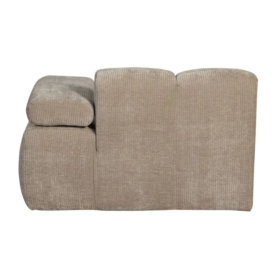 Modulaire Banken<WOOOD Chaise Longue Mojo Rechts Beige