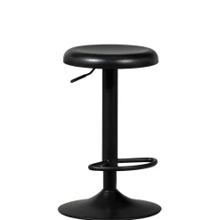 Barkrukken|Barkrukken<WOOOD Draaibare Barkruk Isaac Zwart