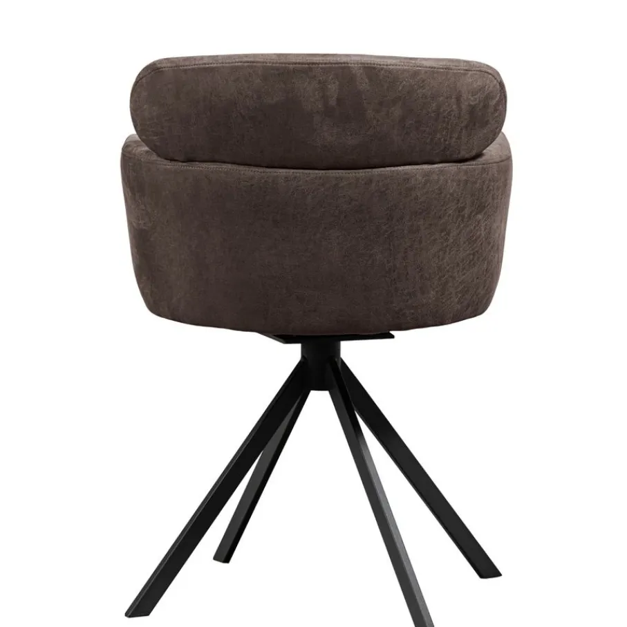 Eetkamerstoelen<WOOOD Draaibare Eetkamerstoel Fenne Grafiet