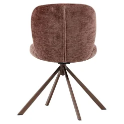Eetkamerstoelen<WOOOD Draaibare Eetkamerstoel Femke Bruin