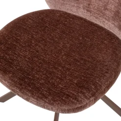 Eetkamerstoelen<WOOOD Draaibare Eetkamerstoel Femke Bruin