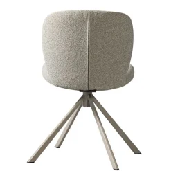 Eetkamerstoelen<WOOOD Draaibare Eetkamerstoel Femke Beige