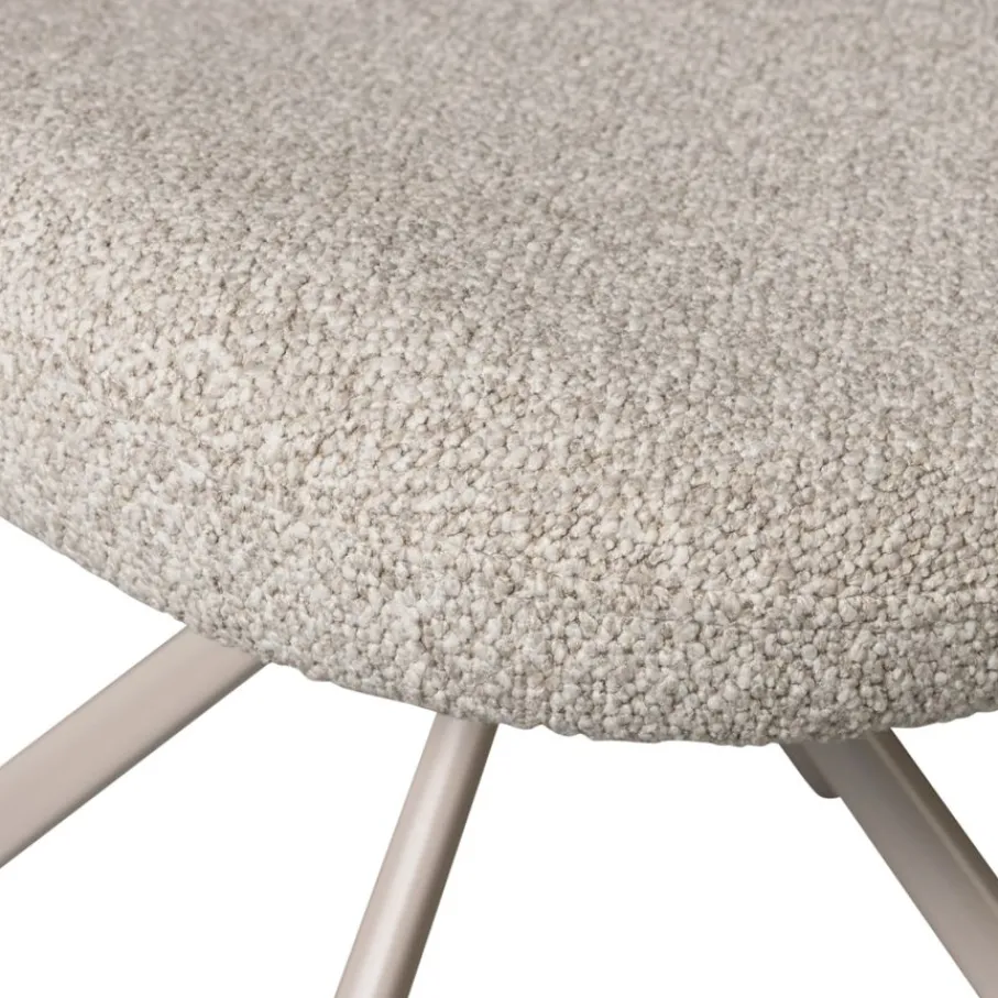 Eetkamerstoelen<WOOOD Draaibare Eetkamerstoel Femke Beige
