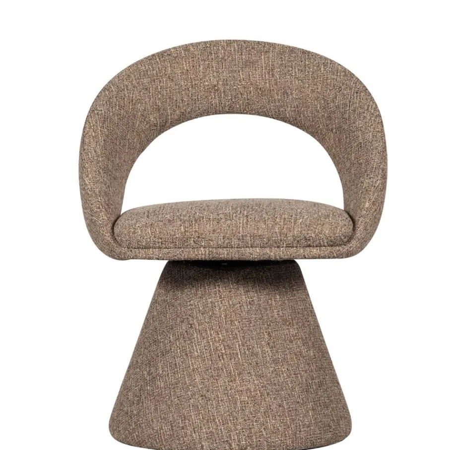 Eetkamerstoelen<WOOOD Draaibare Eetkamerstoel Winter Beige