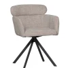Eetkamerstoelen<WOOOD Draaibare Eetkamerstoel Fenne Beige