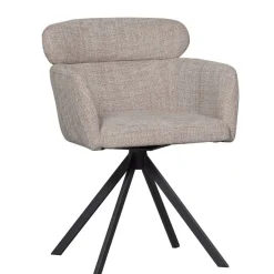 Eetkamerstoelen<WOOOD Draaibare Eetkamerstoel Fenne Beige