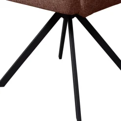 Eetkamerstoelen<WOOOD Draaibare Eetkamerstoel Fenne Bruin