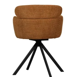 Eetkamerstoelen<WOOOD Draaibare Eetkamerstoel Fenne Oranje