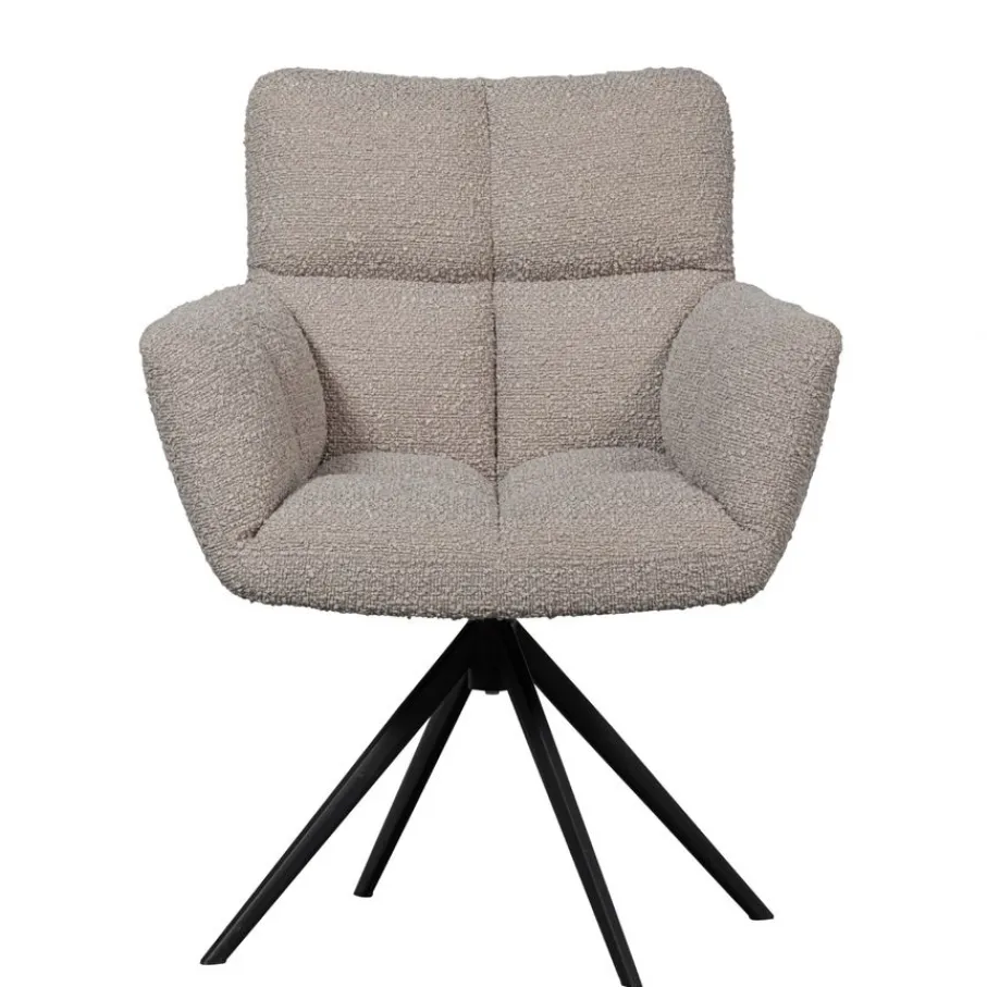 Eetkamerstoelen<WOOOD Draaibare Eetkamerstoel Vinny Beige