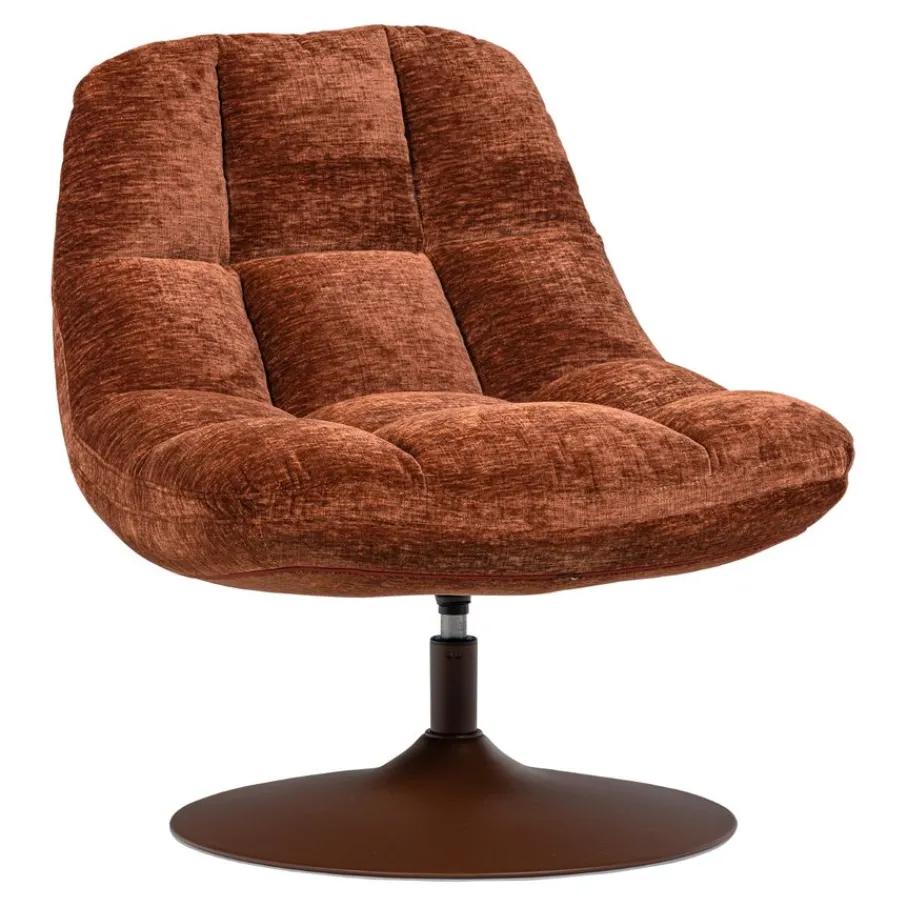 Fauteuils<WOOOD Draaifauteuil Elvi Roestbruin