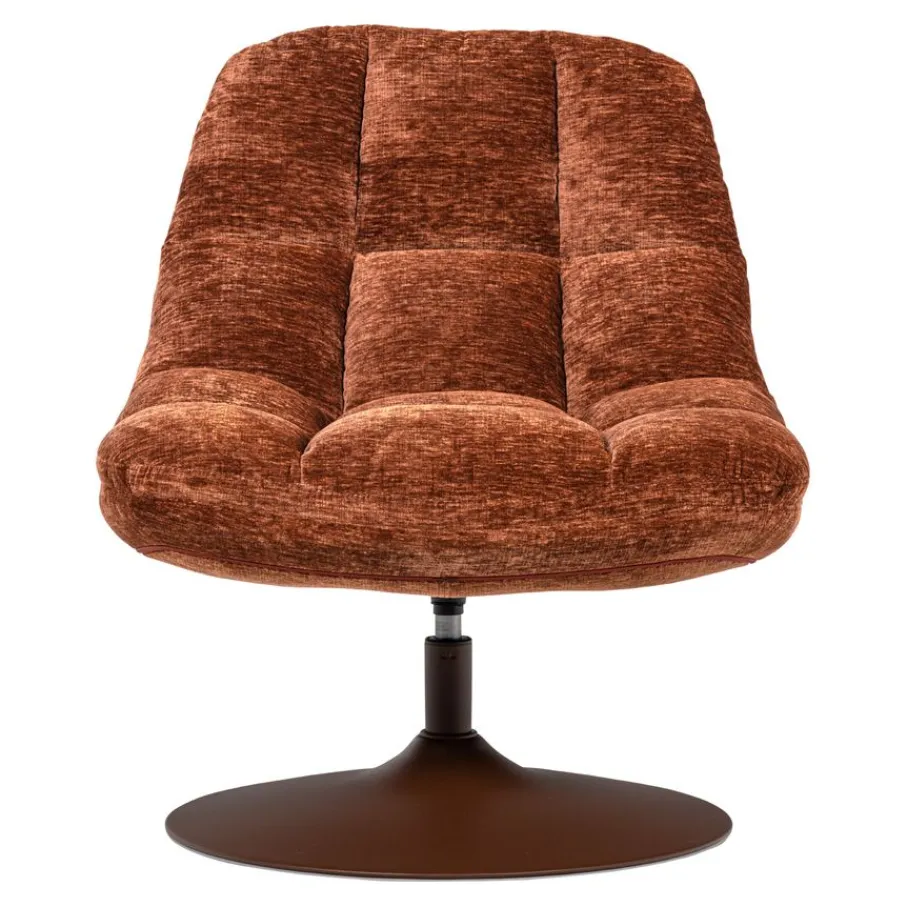 Fauteuils<WOOOD Draaifauteuil Elvi Roestbruin