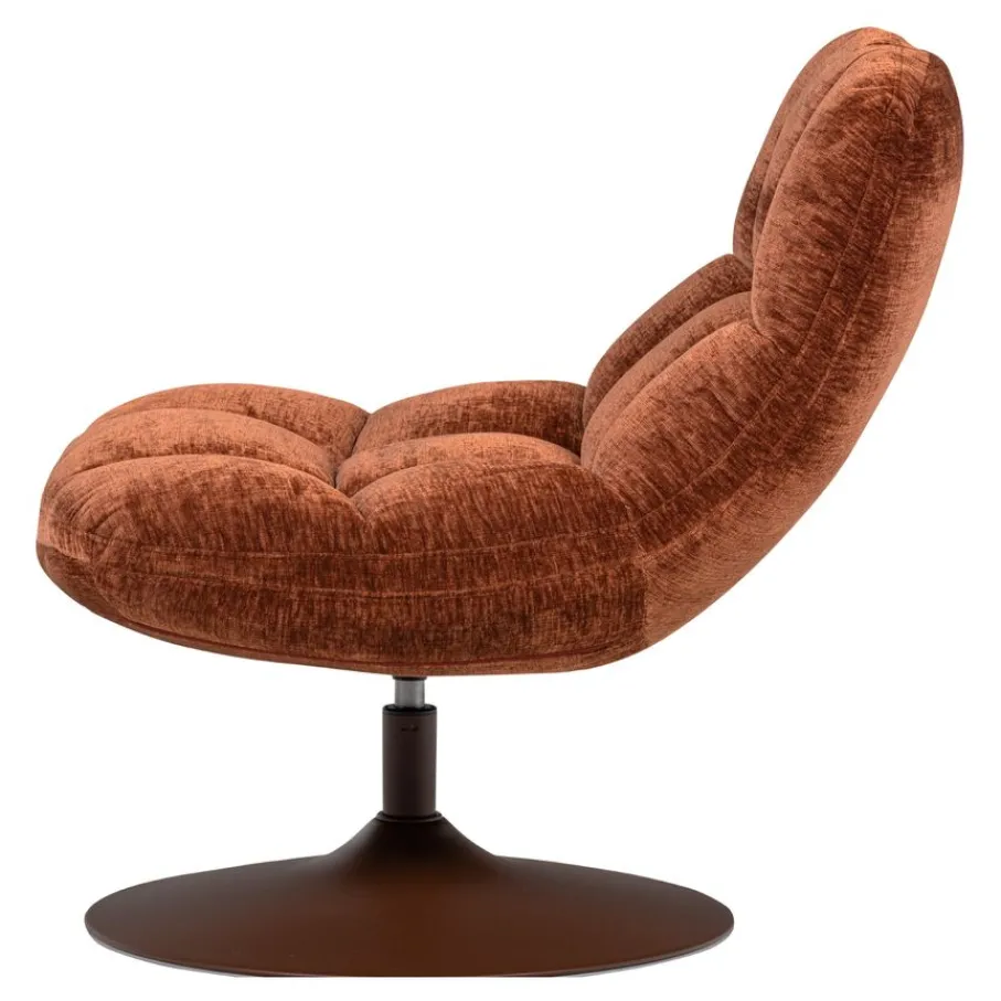 Fauteuils<WOOOD Draaifauteuil Elvi Roestbruin